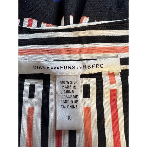 DVF Diane Von Furstenberg Maxi Dress 10 Long Silk Halter Pockets NEW - Picture 11 of 13